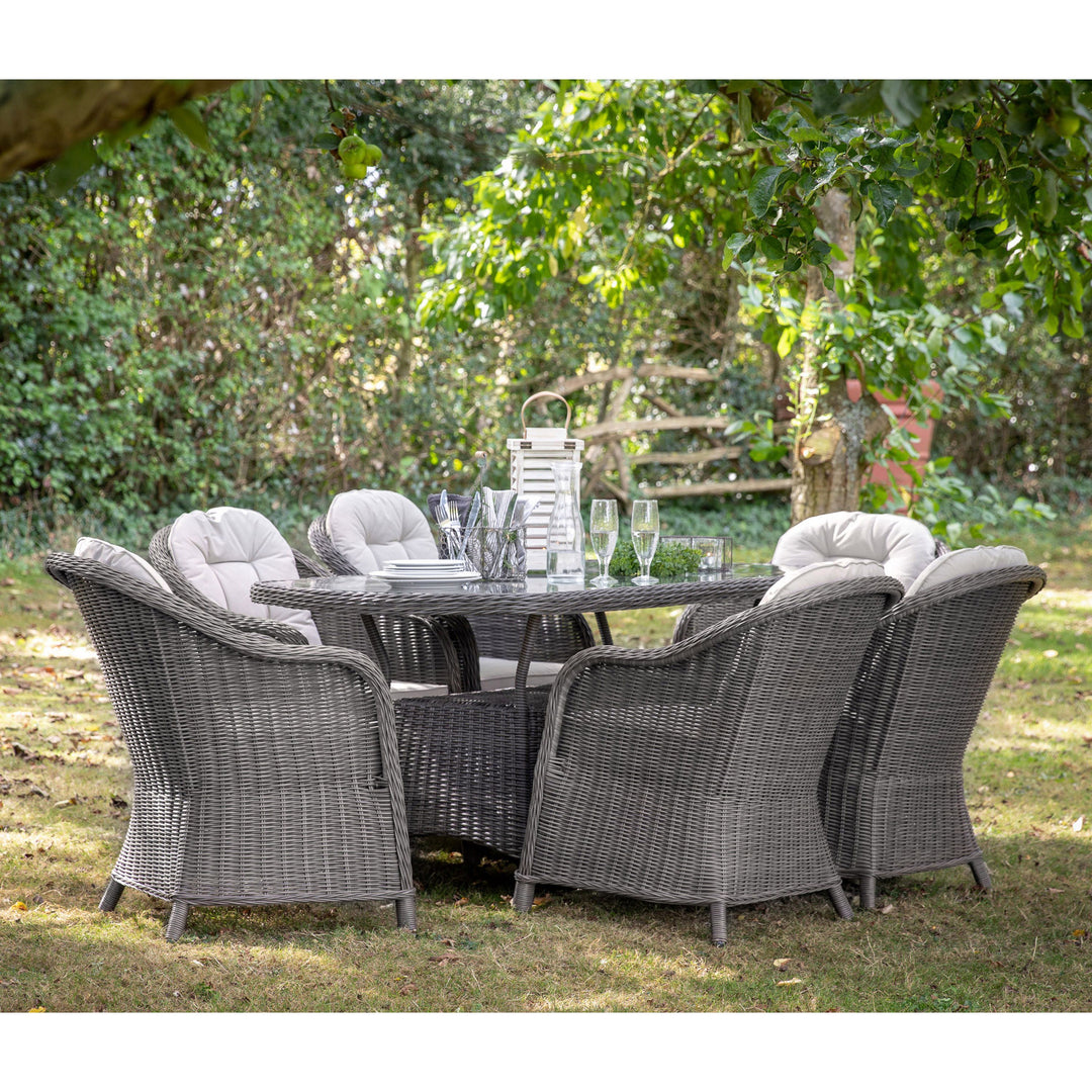 Fior 6 Seater Outdoor Rattan Dining Set