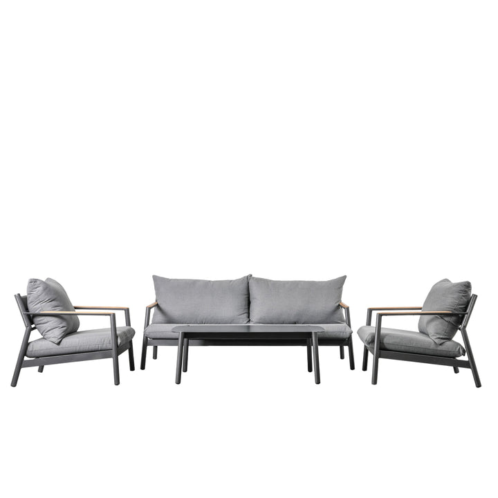 Cannes Outdoor Aluminum Lounge Set