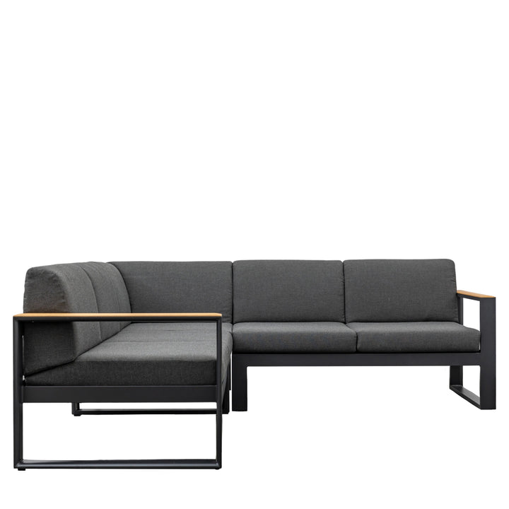 Agrigento Charcoal Aluminium Corner Sofa