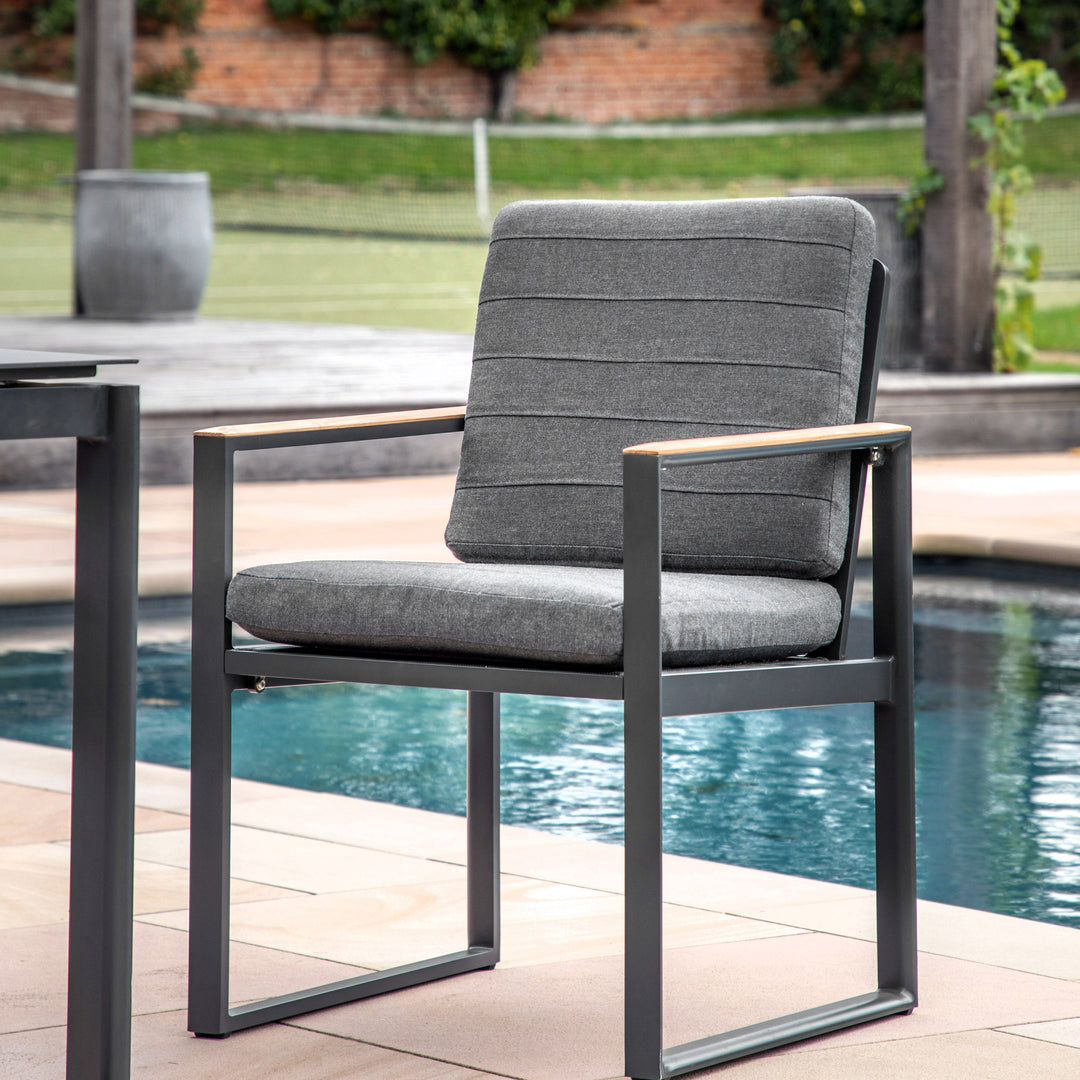 Bolzano Aluminium Outdoor Dining Chair (2pk)