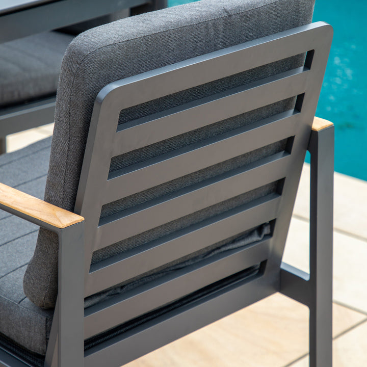 Bolzano Aluminium Outdoor Dining Chair (2pk)