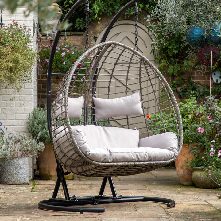 Adanero Wicker Hanging 2 Seater Chair