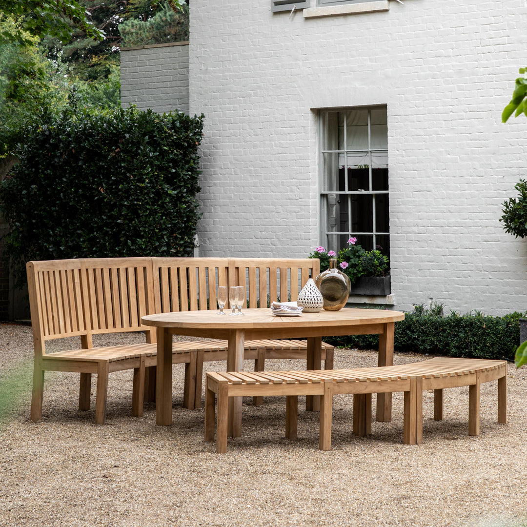 Champillet Outdoor Teak Dining Table