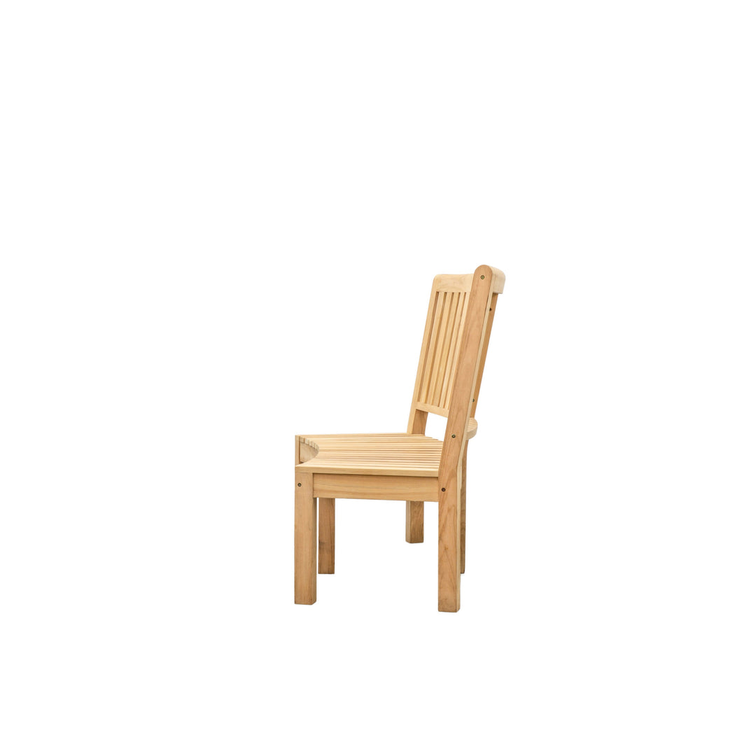 Champillet Natural Teak Tall Back Bench