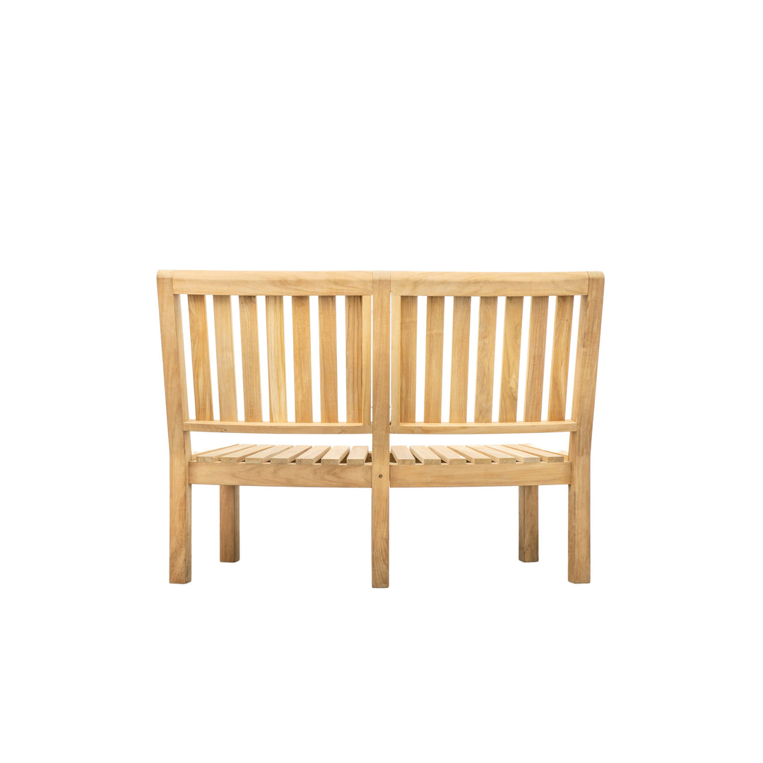 Champillet Natural Teak Tall Back Bench