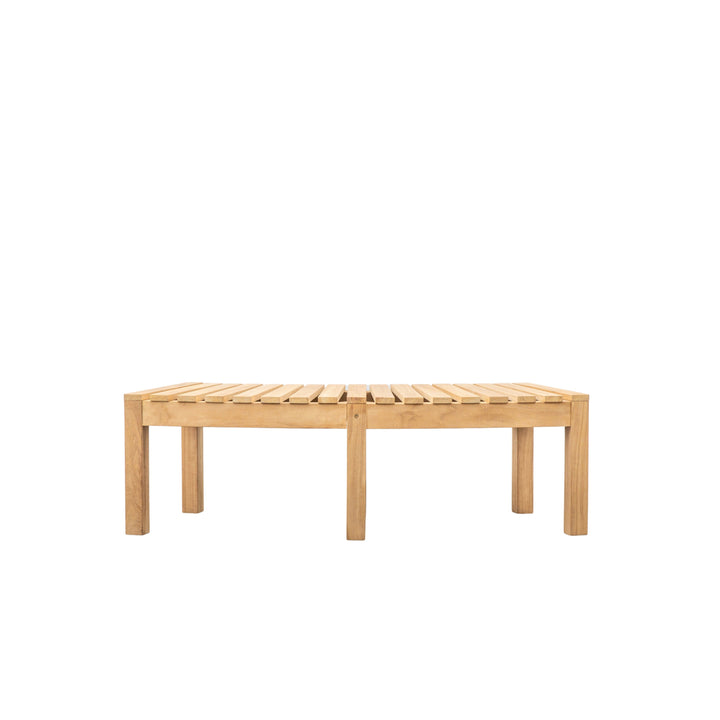 Champillet Natural Teak Outdoor Bench Short