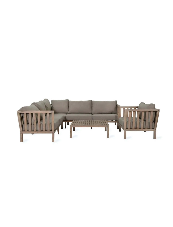 Porthallow Corner Outdoor Sofa Set - Acacia