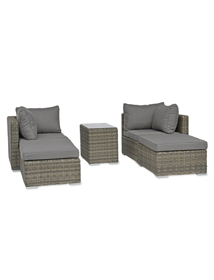 Selborne Rattan Double Lounger Set