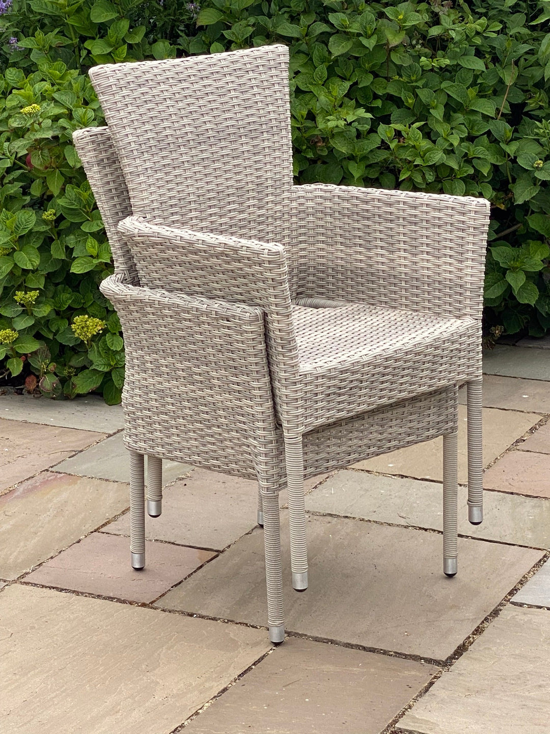 Alicante 2 Seater Outdoor Garden Rattan Stacking Set