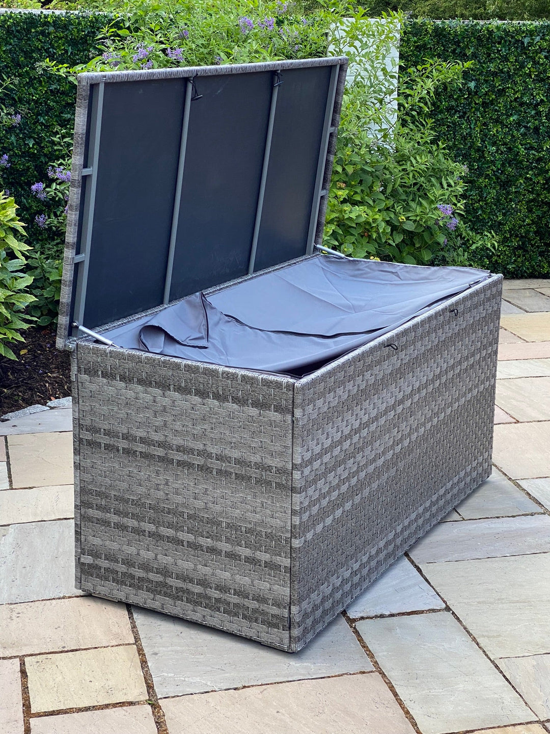 Amalfi Outdoor Storage Box in Dark Grey