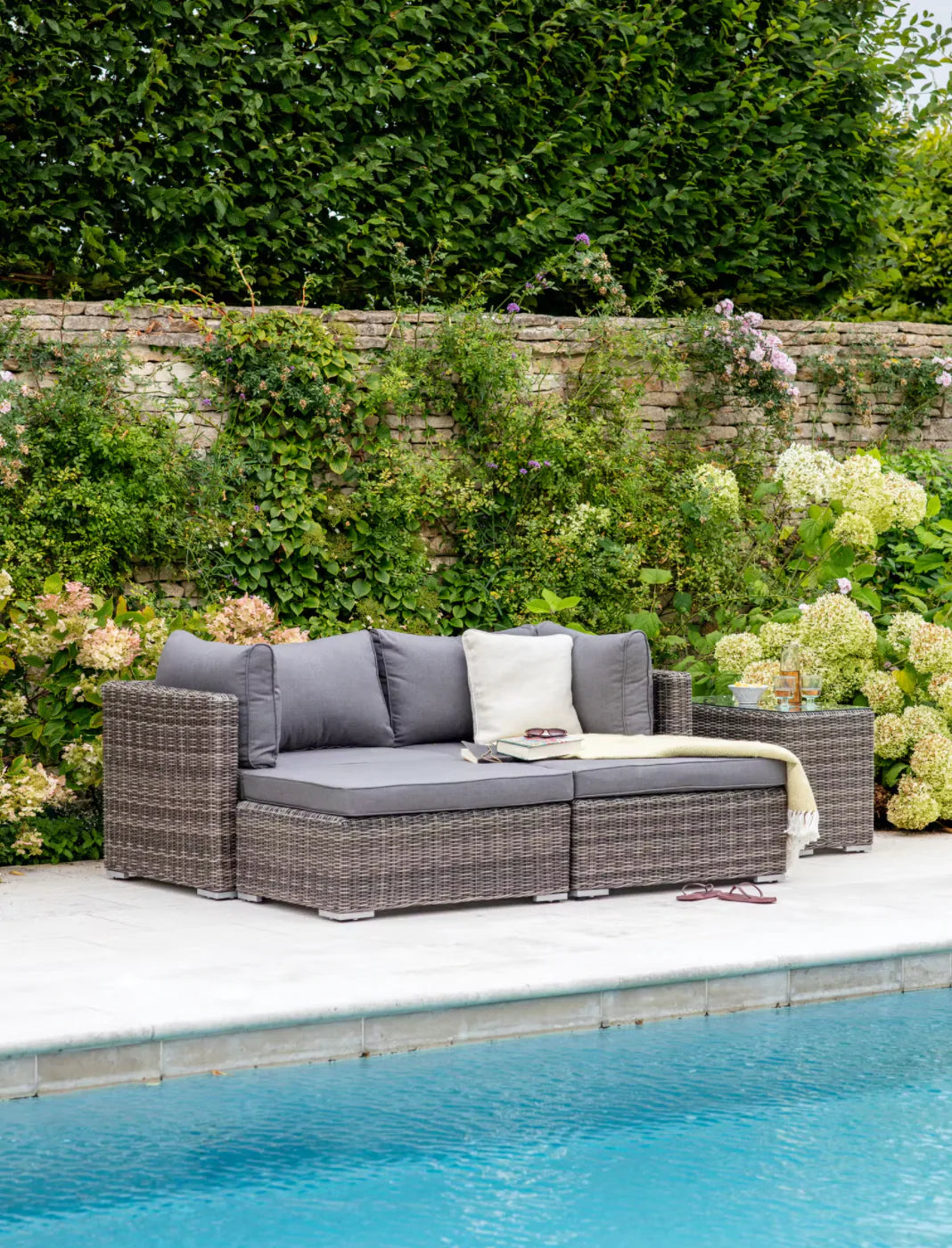 Selborne Rattan Double Lounger Set