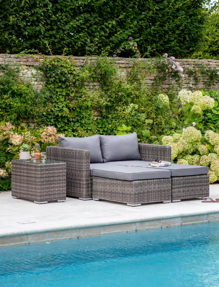 Selborne Rattan Double Lounger Set