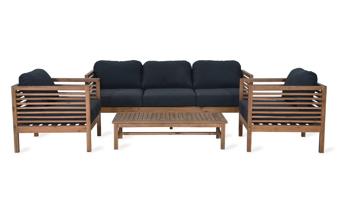 Wooden sofa set on sale shop near me