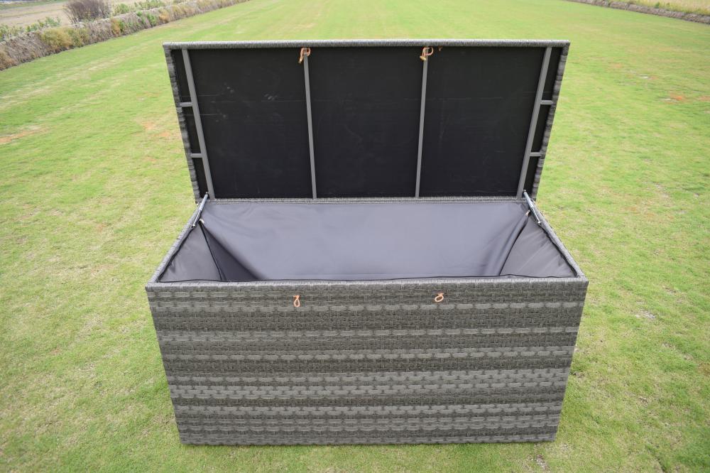 Amalfi Outdoor Storage Box in Dark Grey